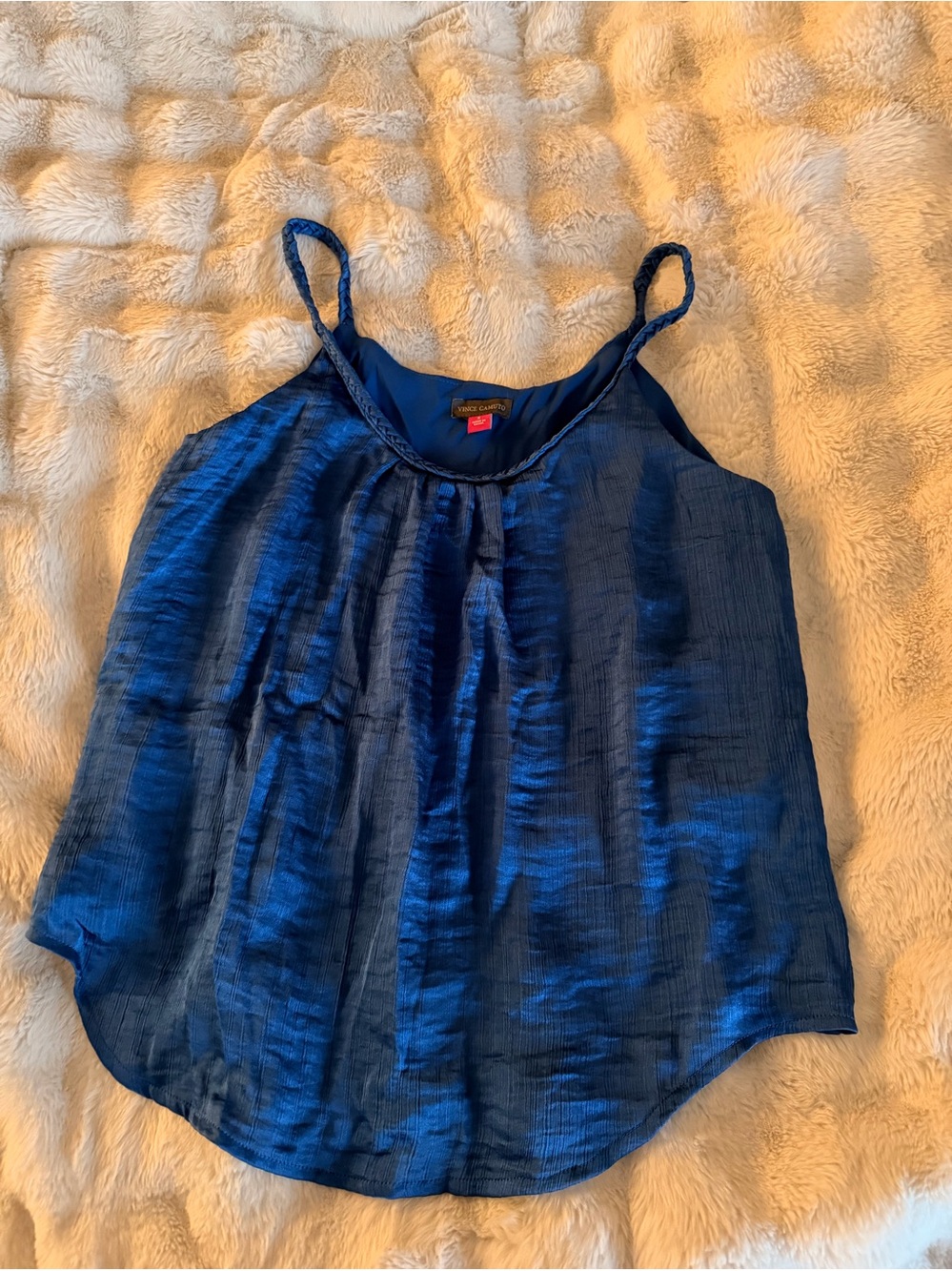 Vince Camuto Shimmery Blue Cami Tank Top